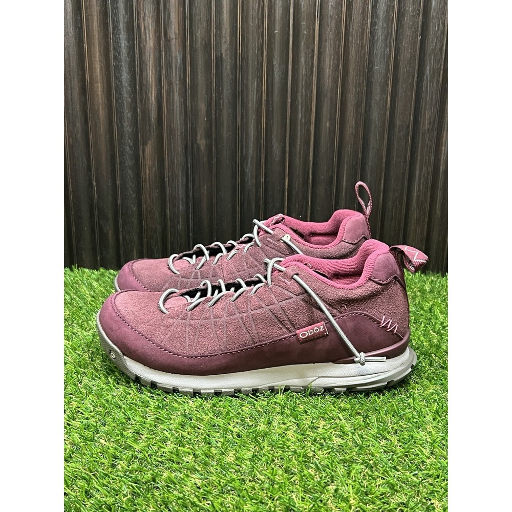 Size 5 - Oboz Women's Jeanette Low Dark Dahlia‎ Stretch Lacing Shoes style 74402